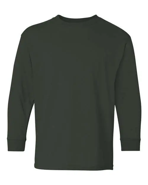 Gildan - Youth Heavy Cotton™ Long Sleeve T-Shirt - 5400B - Image 9