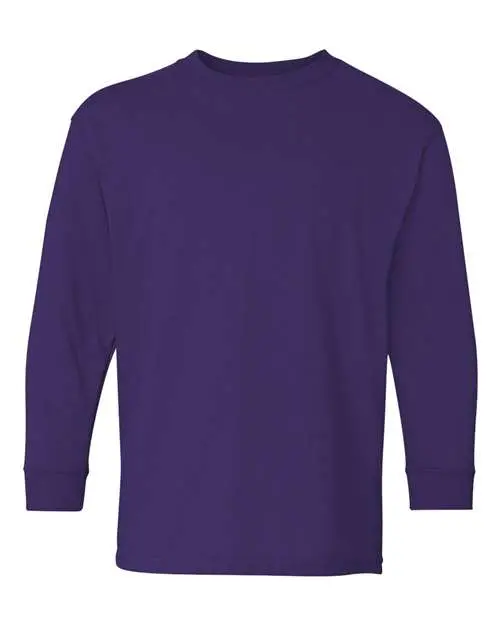 Gildan - Youth Heavy Cotton™ Long Sleeve T-Shirt - 5400B - Image 5