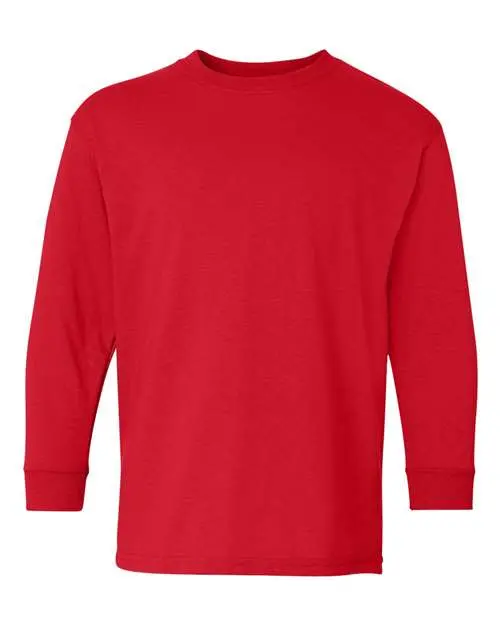 Gildan - Youth Heavy Cotton™ Long Sleeve T-Shirt - 5400B - Image 4
